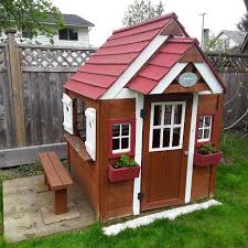 Outdoor wood playhouse kids backyard discovery kids wooden playhouse. Find More Backyard Discovery Cedar Chateau Playhouse For Sale At Up To 90 Off