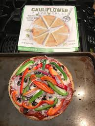 You will need a sheet pan for this recipe. Trader Joe S Cauliflower Crust Pizza Recipe Elisa Eats A Pizza