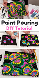How To Diy Paint Pouring With Tempera Paint S S Blog Kids Painting Crafts Kids Painting Projects Painting For Kids