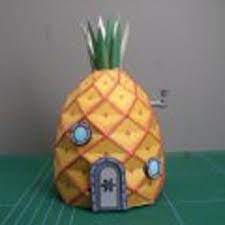 Papercraft Rumah Nanas Milik Sponge Bob Indonesia Tutorial Papercraft Mengenal Seni Kertas 3 Dimensi Spongebob Crafts Spongebob Spongebob House
