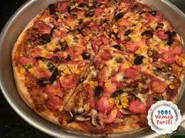 ev yapimi karisik pizza tarifi yemek tarifleri pizza yemek