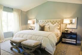 (i love behr paint, i really do. Ivory Tufted Headboard Contemporary Bedroom Sherwin Williams Unusual Gray Alice Lane Interior Design