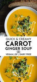 Carrot Ginger Soup Filling Quick Healthy Recipe Ginger Soup Recipe Healthy Soup Recipes Ginger Recipes