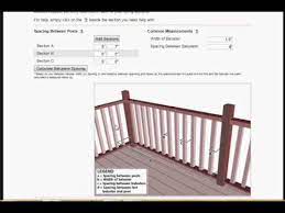 Calculating distance between two points in rails. Railing Spacer Calculator Tutorial Youtube