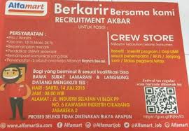 Info loker di alfamar yang bertempatan dilotim : Lowongan Kerja Alfamart Bekasi
