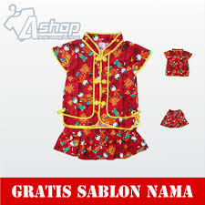 Biasanya ciri ciri nya baju tersebut lebih longgar dibagian. Baju Anak Setelan Model Cina Motif Mandarin Kaos Perempuan Murah Gratis Custom Nama Shopee Indonesia
