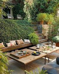 Lower Terrace And Upper Seating Area Backyard Landscaping Designs Backyard Seating Area Front Garden Design