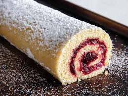 Compared To Traditional Jelly Roll Recipes This Beautiful Roulade Relies On A Streamlined Recipe And Technique To Cake Roll Recipes Jelly Roll Cake Cake Roll