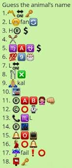 Guess The Animal S Name With Answer Forward Junction Us In 2020 Whatsapp Pictures Guess The Emoji Answers Emoji Quiz