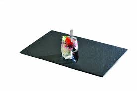 Lebrun Assiette Rectangle Lot De 4 En Ardoise 35 X 25 Cm Assiette Rectangulaire Ardoise Assiette