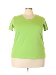 details about blair women green short sleeve t shirt 2x plus