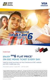 The cost to see golf at its finest. Hong Leong Rm6 Movie Ticket Promotion In Gsc Cinemas Freebies My