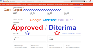 Pada pilihan my ads atau iklan saya. Cara Daftar Google Adsense Melalui Youtube Agar Cepat Diterima Harianmu Dot Com