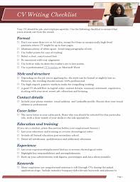 Resume help improve your resume with help from expert guides. Cv Writing Checklist