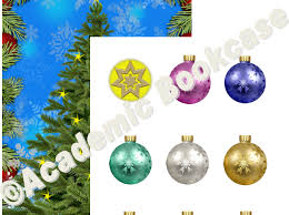 reward counting chart christmas tree and baubles