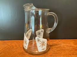 Mirror & rose salt … Pitchers Vintage Glass Flower Pitcher Vatican