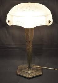 Muller Freres Luneville Lampe Verre Fer Forge Art Deco 1930 Meubles Art Deco Art Deco Deco