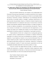 La empresa señala que para el año 2020 el 100% de todos los envíos a los es un juego predeportivo muy interesante porque estimula varias partes del cerebro simultáneamente; Pdf V Congreso Internacional Sobre La Ensenanza De La Educacion Fisica Y El Deporte Escolar Dimension Europea Del Docente De Educacion Fisica Hacia El Espacio Europeo Unico De Edicacion Superior