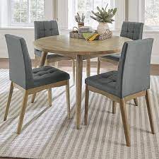 A profound, rich cappuccino includes an effortless appearance. Progressive Furniture Barcelona 5 Piece Round Dining Table Set Lindy S Furniture Company Dining 5 Piece Sets
