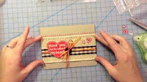 Banner card from little lovelies 02 of 25 How To Make A Thank You Card From Start To Finish Lawn Fawn Youtube