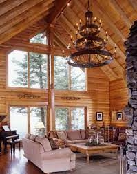 Many of these fixtures offer several options for customization, allowing you to match our rustic lighting to your decor. Log Home Cathedral Great Room Rustic Light Fixtures Log Homes Great Rooms