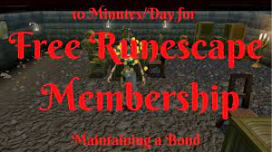 Hence, you can give it a try as well. Runescape Free Membership In 10 Minutes A Day Maintaining A Bond Youtube