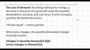 Which of the following statements is true? The Law Of Demand Youtube