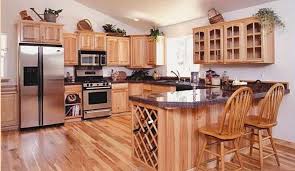 Unfinished Oak Kitchen Cabinet Designs Rilane Hickory Kitchen Hickory Kitchen Cabinets Kitchen Cabinet Design