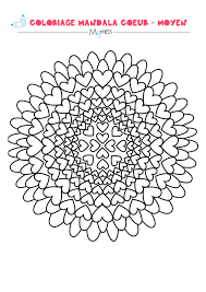 Tu pourras retrouver tes personnages préférés tels que:. Mandala Coeur A Colorier Facile Momes Net