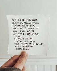 I Am An Ocean Commitment Quotes Relationship Poetry Ocean Quotes