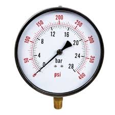 Supply Giant 4.5" Utility Dry Water Pressure Gauge 30 PSI, 1 ...
