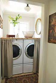Sneaky Ways To Hide Your Washer And Dryer Small Laundry Rooms Laundry Room Storage Small Laundry Room Organization