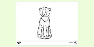 Cute printable baby animal coloring pages for kids. Free Printable Baby Cheetah Colouring Page Colouring Sheets