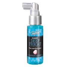 Throat spray for deep throat