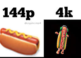 Maybe you would like to learn more about one of these? 144p Vs 4k Dancing Hot Dog Snapchat Filter Know Your Meme