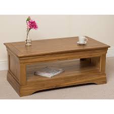 If you're looking for a more modern option. French Chateau Coffee Table Oak Furniture King