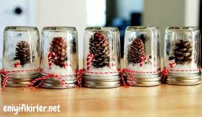 Kavanoz Ile Kar Kuresi Yapimi Goruntuler Ile Kar Kuresi Kavanozlar Noel Elisleri