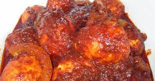 Sambal Tumis Telur Bahan Bahannya 10 Biji Telur Direbus Hingga Masak Dan Dikupas Kulitnya 6 Sudu Makan Cili Kering Kisar 1 2 Sudu Tumis Makanan Rebusan