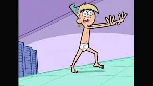 Shirtless Drawn Cartoon Boys & Men: Skip Sparkypants & Chip Skylark