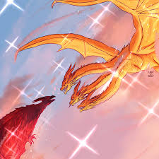 Godzilla king of the monsters | tumblr. King Ghidorah X Rodan By Chico Robot On Deviantart