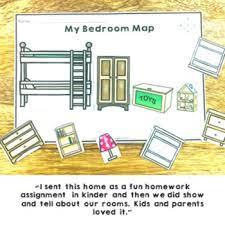 Kids use their room for many things: Map The Bedroom Geography Prepositional Map Making By Tech Teacher Pto3