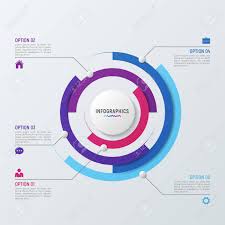 Vector Circle Chart Infographic Template For Data Visualization