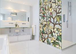 Add elegance to any room in your home with stained glass panels. Make Your Glass Shower Door Look Super Artsy With This Easy Hack