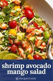 Prawn Shrimp Mango And Avocado Is A Magical Combination Summer Salads Salad Recipes Healthy Recipes