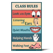 Nursery Class Decoration Charts Classroom Rules Sign Chart
