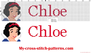Check spelling or type a new query. Chloe Cross Stitch Pattern Name With Disney Princess White Snow Free Cross Stitch Patterns Simple Unique Alphabets Baby