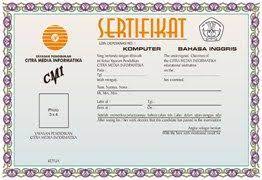 Dengan adanya sertifikat, orang lain dapat mengerti tentang kemampuan dan keterampilan dari individu tersebut. Template Sertifikat Psd Kursus Komputer Dan Bahasa Inggris Download Contoh Desain Sertifikat Template Komputer Bahasa