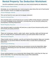 Rental Property Tax Deduction Template | Rental Property Management,  Property Management, Rental Property