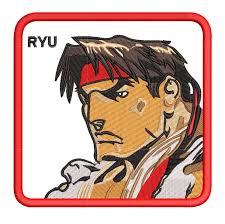 Embroidery Pattern Street Fighter Ryu Patch Pattern