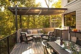 Crafted from aluminum, the trex surface post mount is weather and corrosion resistant to keep your <a href. Homeowner S Outdoor Space Features Trex Outdoor Living Products Trex